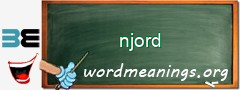 WordMeaning blackboard for njord